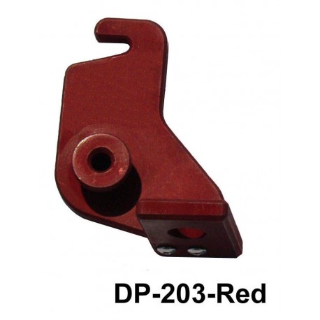DP-203-Red anodized red dual pane latch